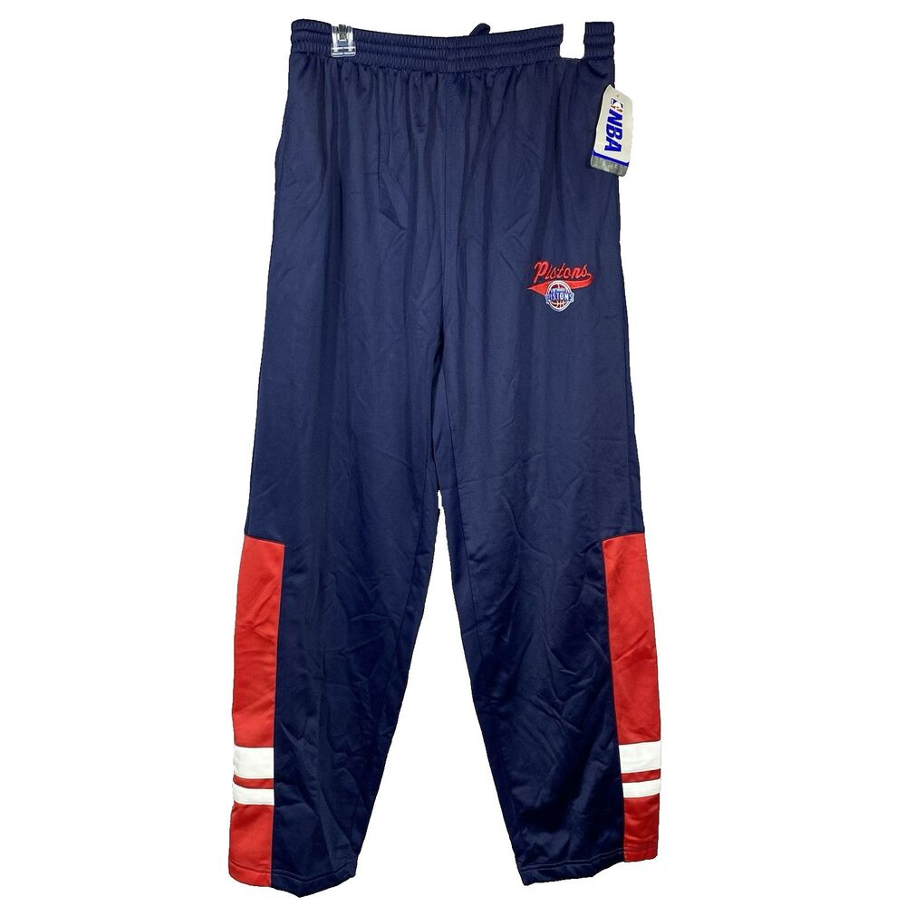 Vintage NBA Detroit Pistons Medium Joggers Pants 30x29 Basketball Casual New NWT